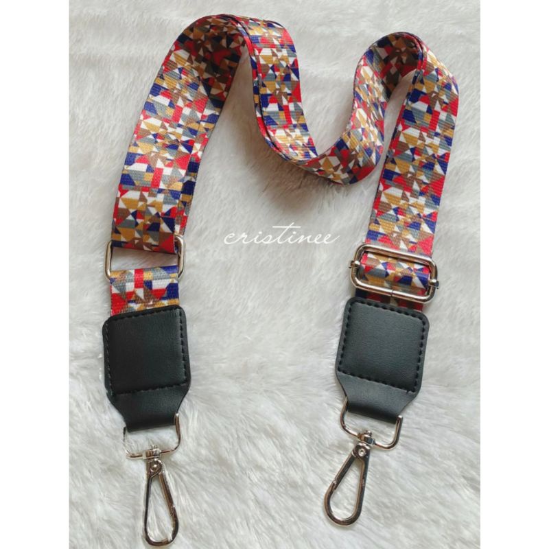 PROMO!!! Tali Sling/Longstrap motif lebar 4cm (satuan)