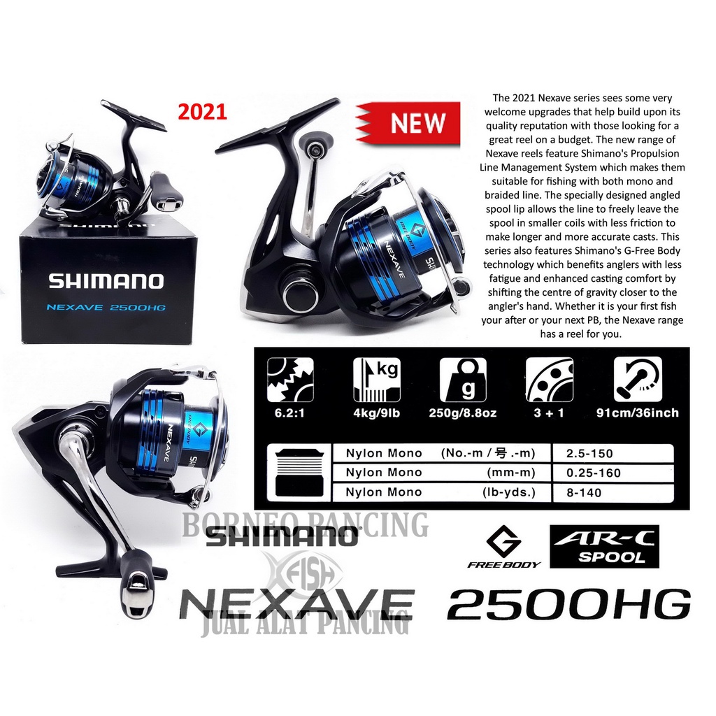 Reel Spinning Shimano NEXAVE 2021 (variant)