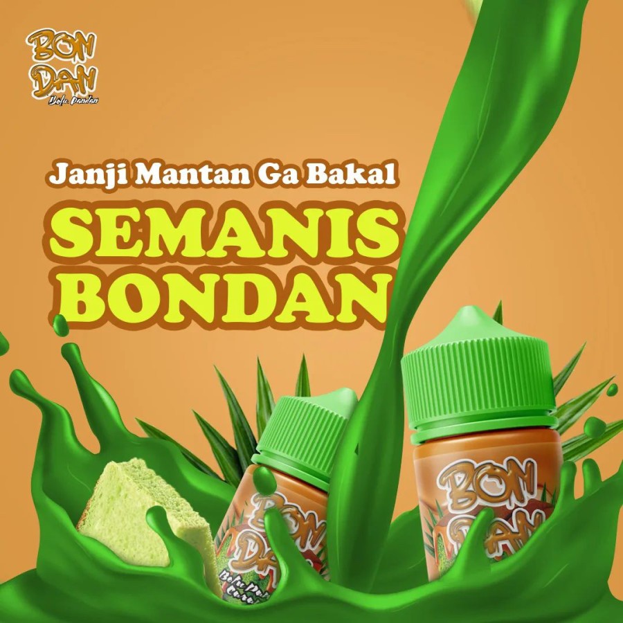 Bondan V4 Bolu Pandan Caramel 60ML by Pamela Safitri x Java Juice
