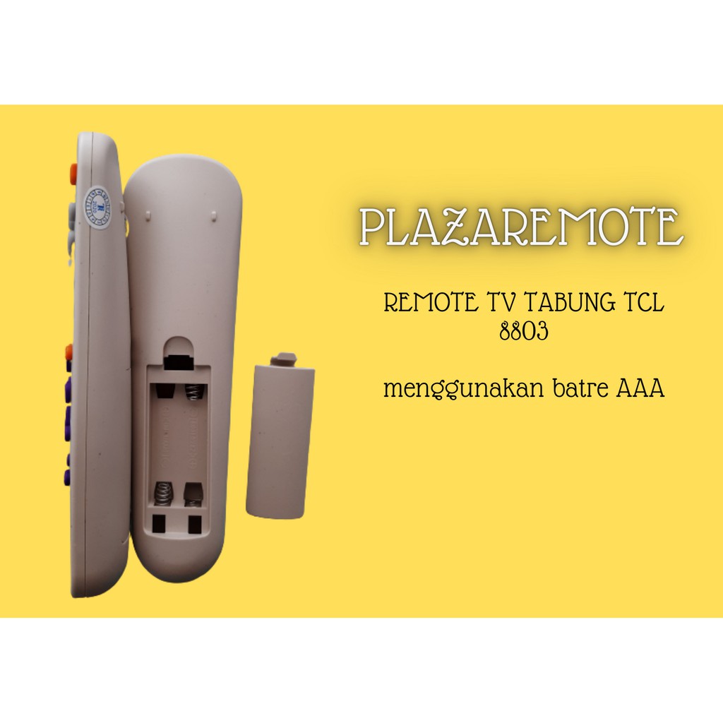 remote tcl TV tabung tipe 8803 DAN OVAL