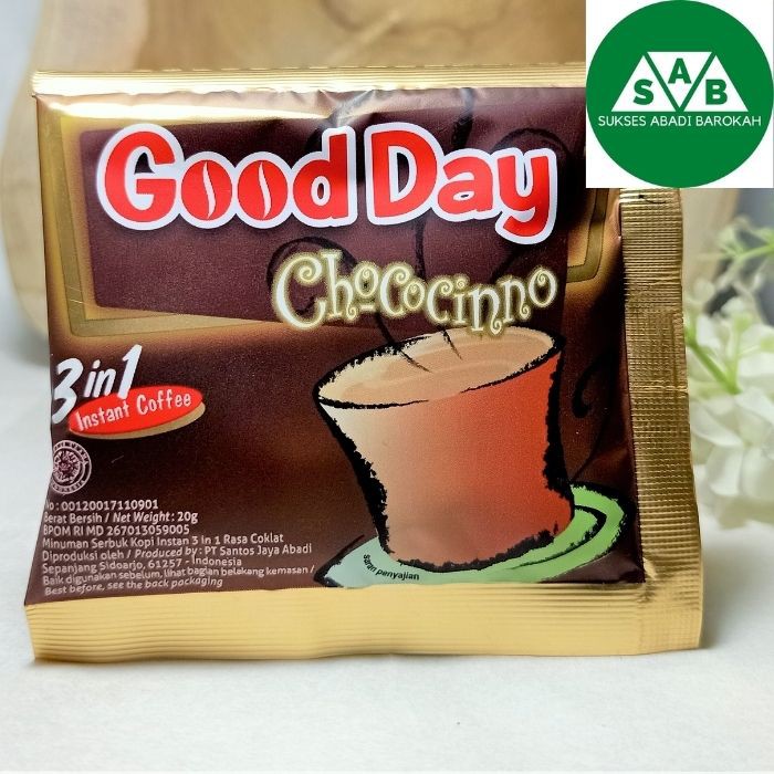 

Kopi GoodDay Good Day Chococinno | Isi 1 Renceng (10pcs) 20 gr