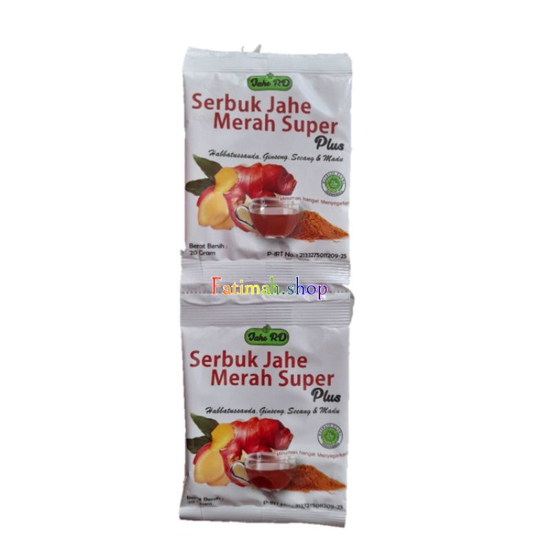 

Serbuk Jahe Merah RD Renceng isi 10sachet