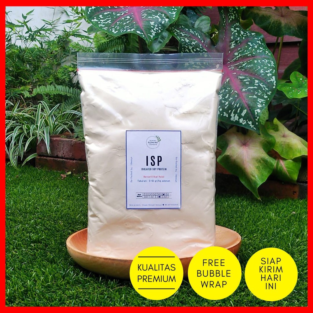 

ISOLATED SOY PROTEIN / ISP / Tepung dele Halal non GMO untuk Sosis, Burger, Nugget, Bakso