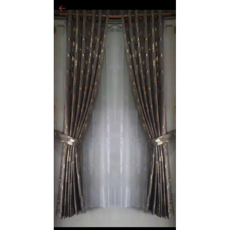 GORDEN BLACK OUT PRINT EMAS GOLD