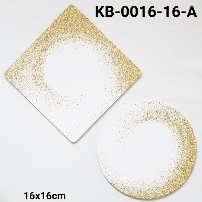 

GR-KB-0016-16 GROUP 1 CAKE BOARD ALAS KUE KOTAK BULAT 16CM GLITTER TERBARU