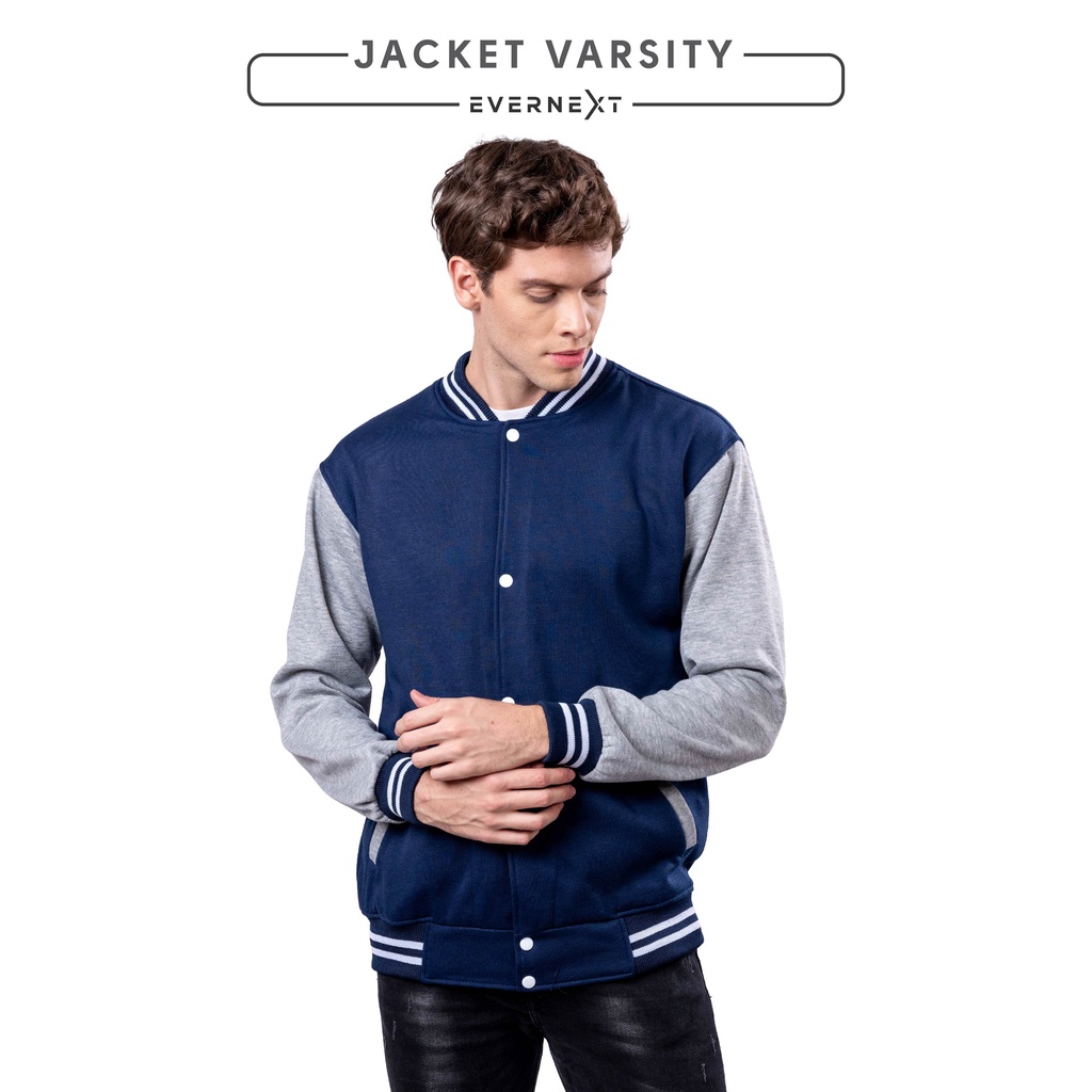 Jaket Baseball Pria Fleece VARSITY Cowok Vintage Outdoor Jalan Casual Distro Premium Jalan Kerja Dating