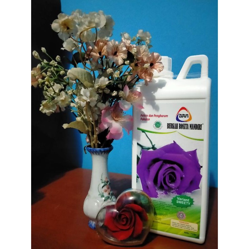 Pengharum & Pelicin Pakaian , PEWANGI SUPER LAUNDRY MAWAR ( BERKAH ROSITA MANDIRI )