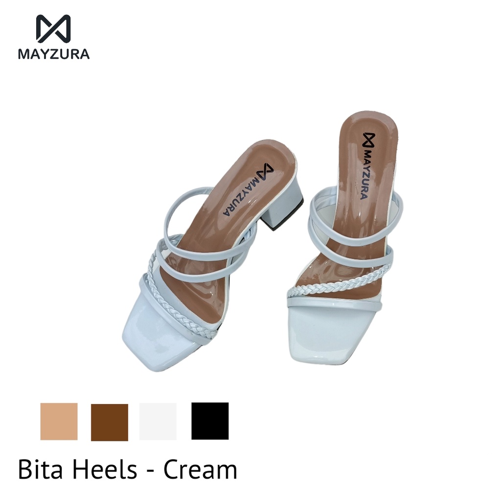 Mayzura - Bita Heels Wanita Putih