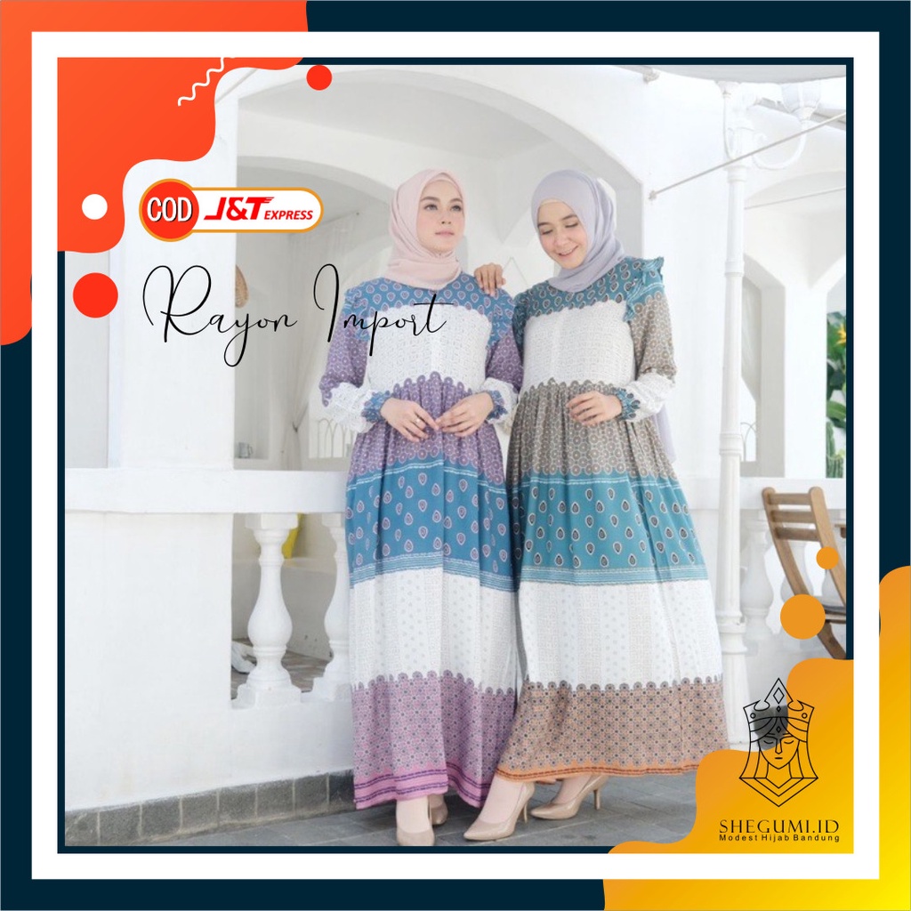 Homey Dress Mouza Gamis Syari Fashion Muslim Wanita