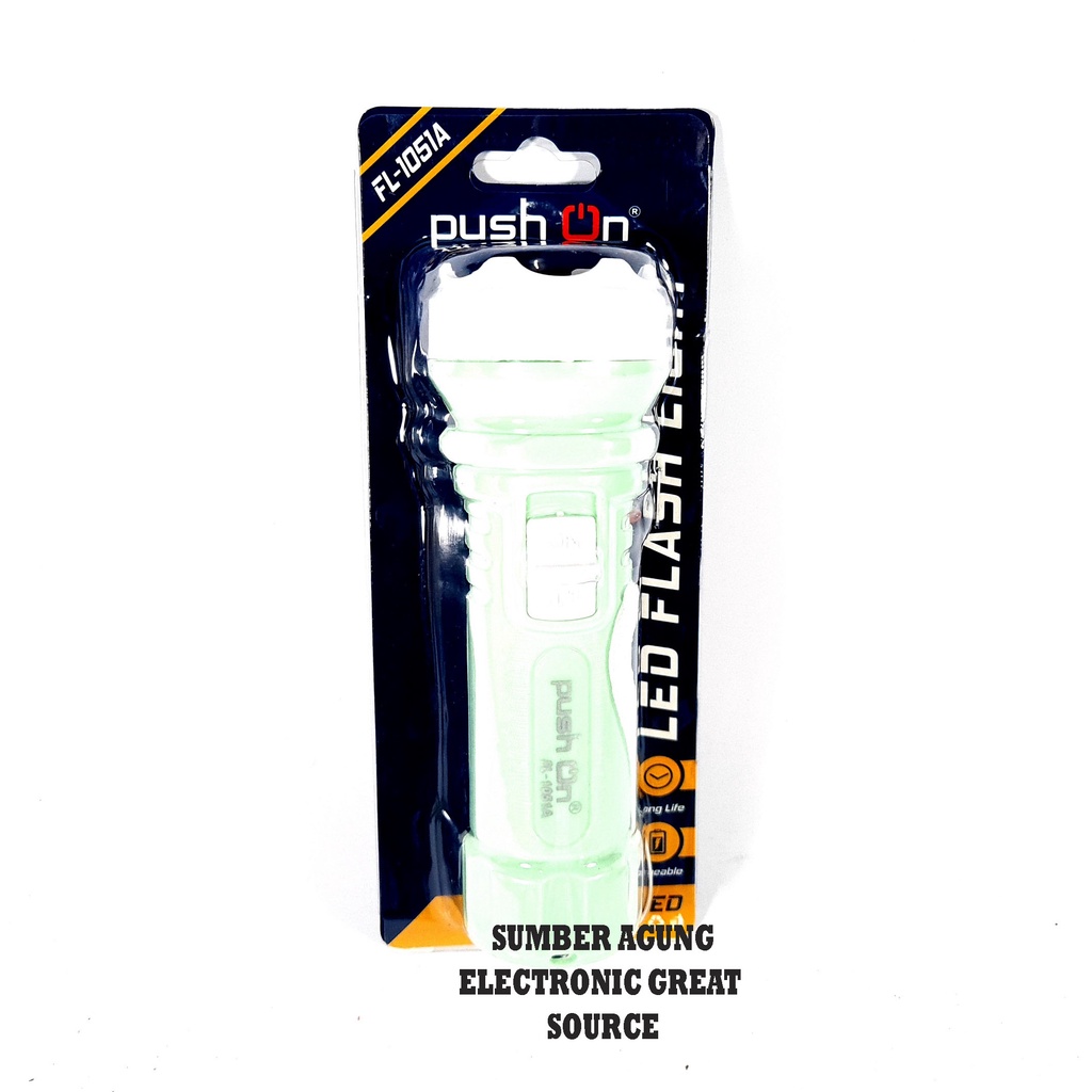 FL1051A Push On FL1051 1051 Senter Mini LED Kecil Super Terang