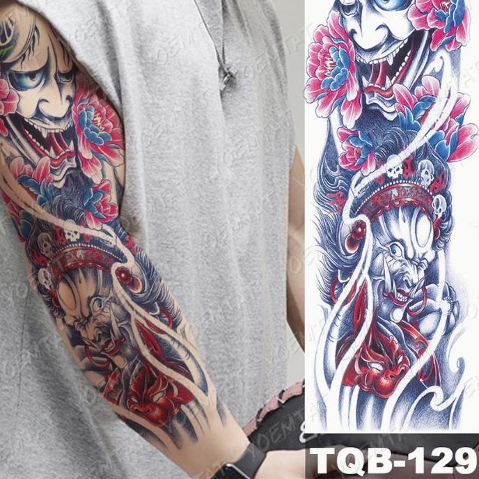 ❁ tatto temporary Yakuza Jepang tahan lama full tangan ➺