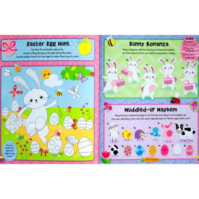 Easter Time Sticker Activity Book with over 200 stickers