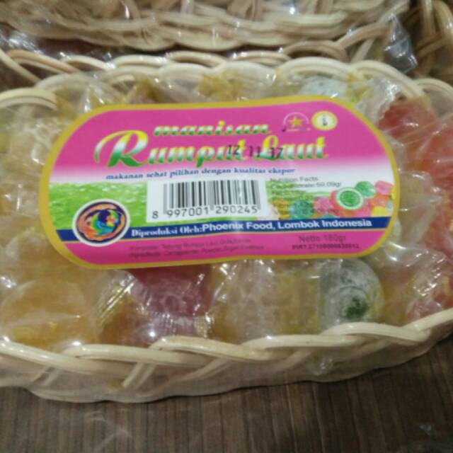 

180gr manisan rumput laut Phoenix khas lombok - snack jajan camilan enak sehat - kue lebaran
