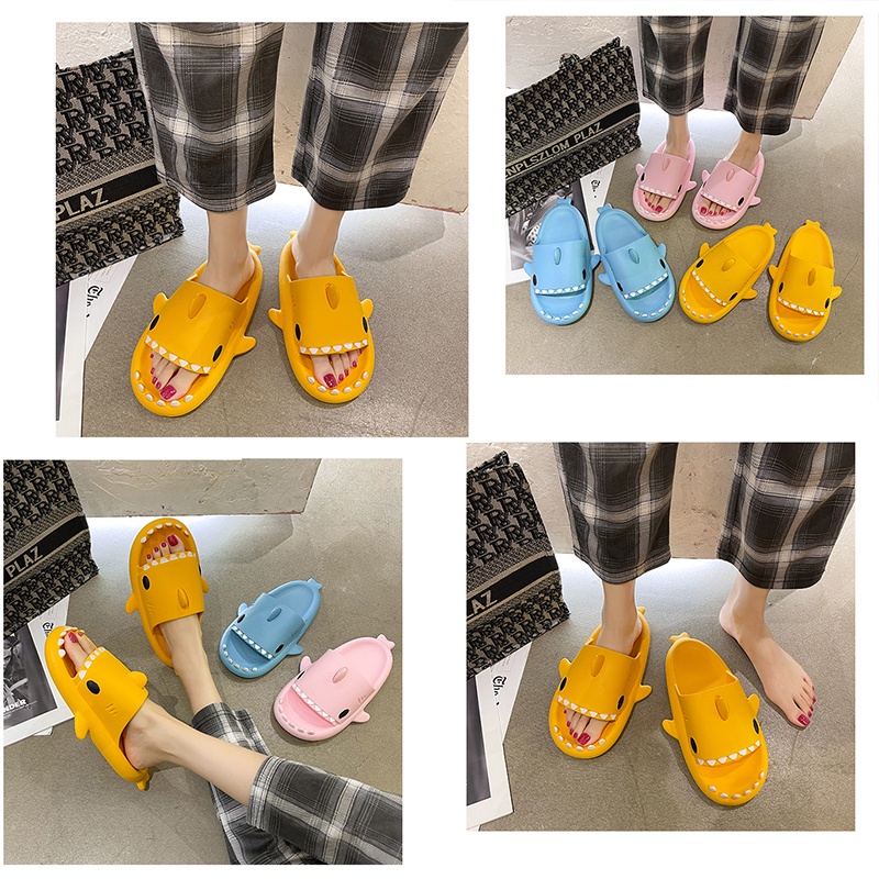 Sandal Hiu Dewasa Sandal Jelly Import Sandal Rumah Eva Ringan Nyaman Sendal Pasangan Korea Selatan Dalam Kamar Mandi Sandal Baim Ikan SIZE 36-41