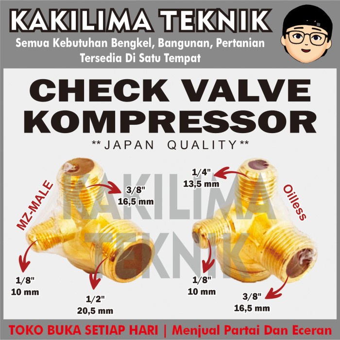 Nepel Kompresor / Klep Kompresor / Check Valve Kompresor