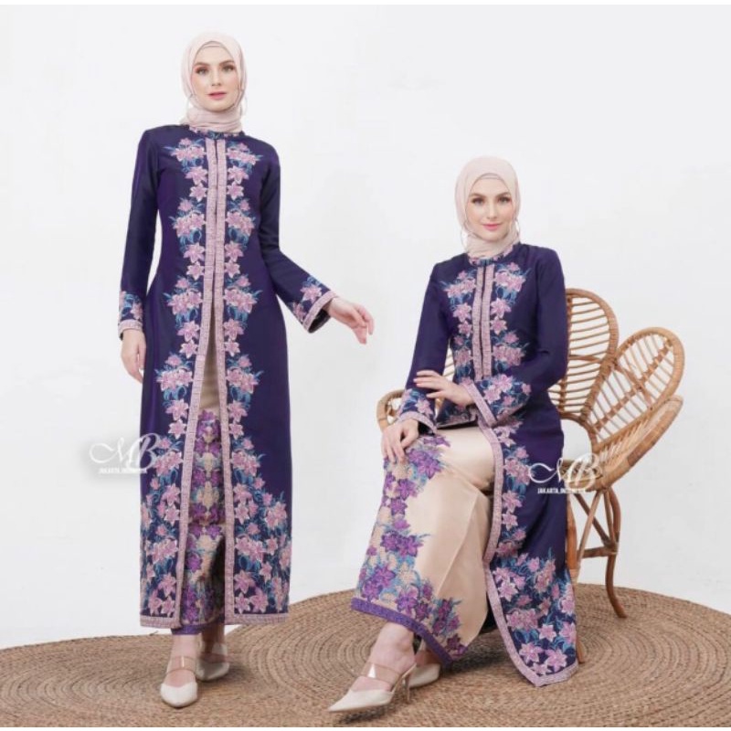 byrafiqa 42 abaya bahan baju TAFFETA kurung bordir mewah bukittinggi