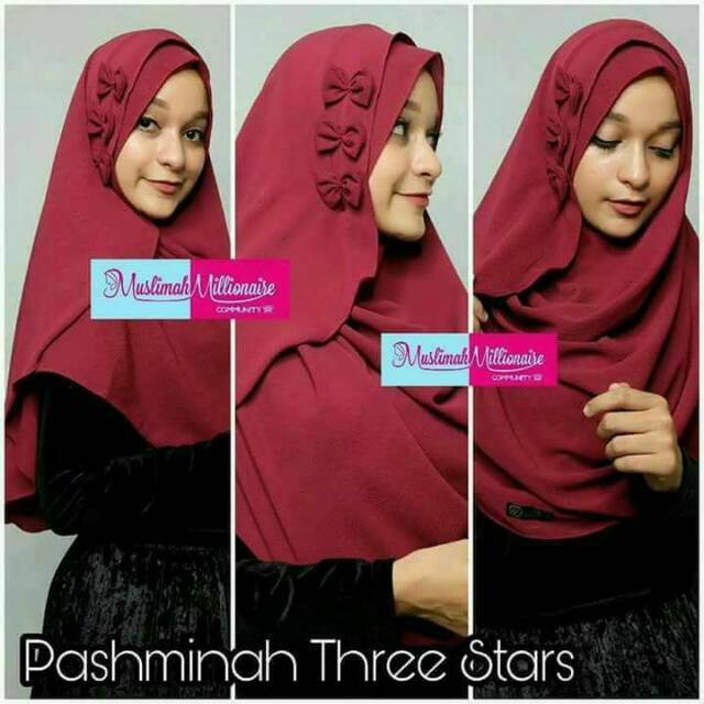 Jilbab kerudung dewasa | pashmina | pastan | pastan THREE STARS | miulan | pashmina instan | hijab