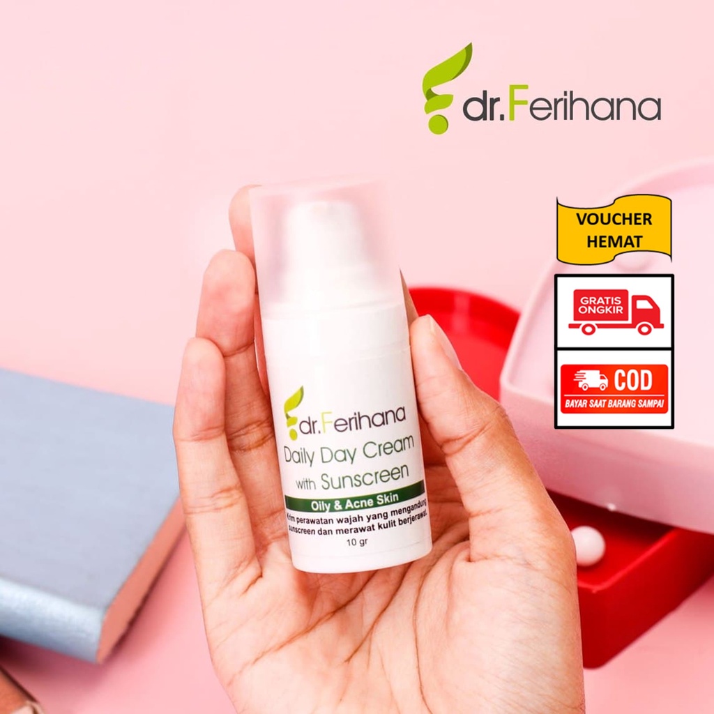 GFF DAY CREAM OILY TO ACNE/DR.FERIHANA/KRIM PAGI/BERJERAWAT/BERMINYAK/AMAN BUSUI BUMIL/BPOM