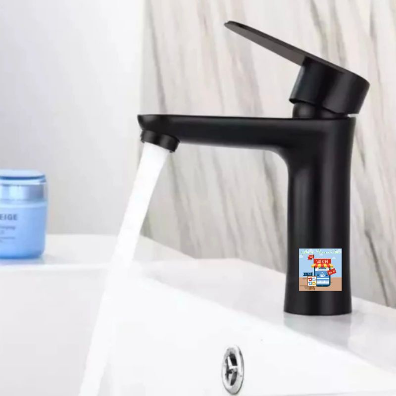 KRAN AIR WASTAFEL MIXER PANAS DINGIN STAINLESS STEEL HITAM BLACK