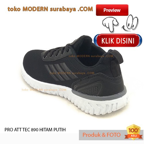 PRO ATT TEC 890 HITAM PUTIH sepatu pria casual sneakers