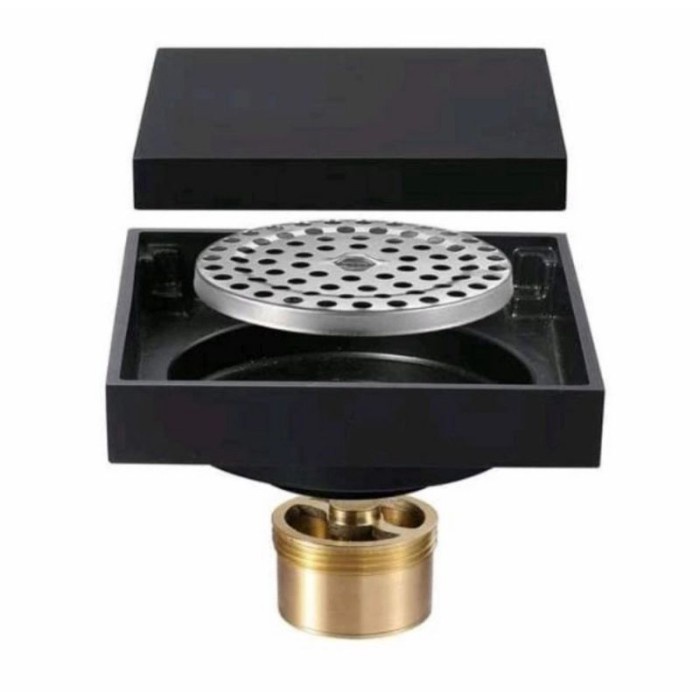 Smart Floor Drain Hitam Kuningan ASLI Lebih KUAT ANTI KARAT, ANTI BAU