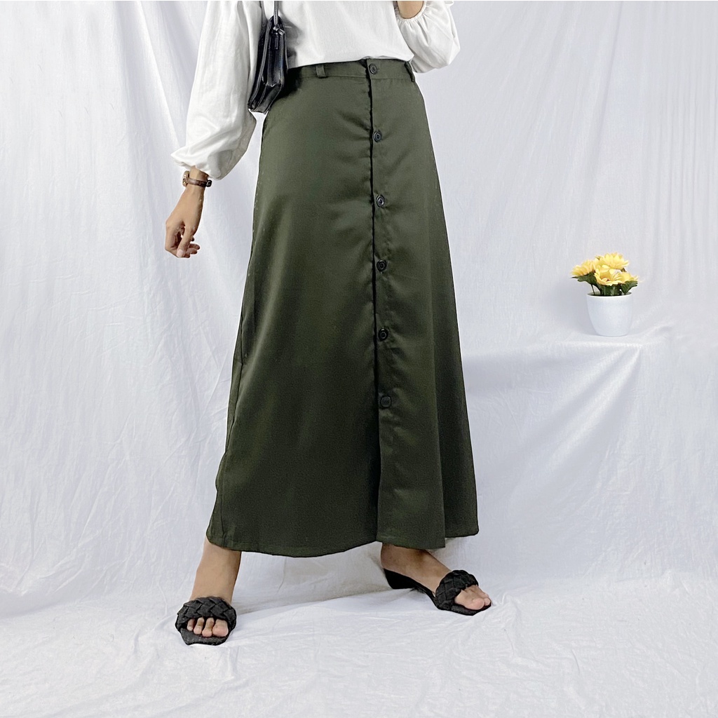 Casual Button Skirt - AC