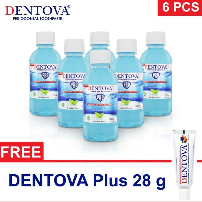 Obat Kumur DENTOVA PRO 220 ml (6 pcs)