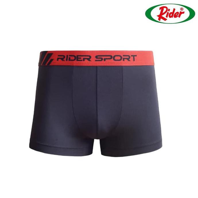 Rider Xtra Cool R792B Celana Dalam Pria Boxer -1 pcs - Hitam, S