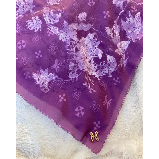 PL Scarf Hida Hasan Monogram Reborn/Preloved Like New