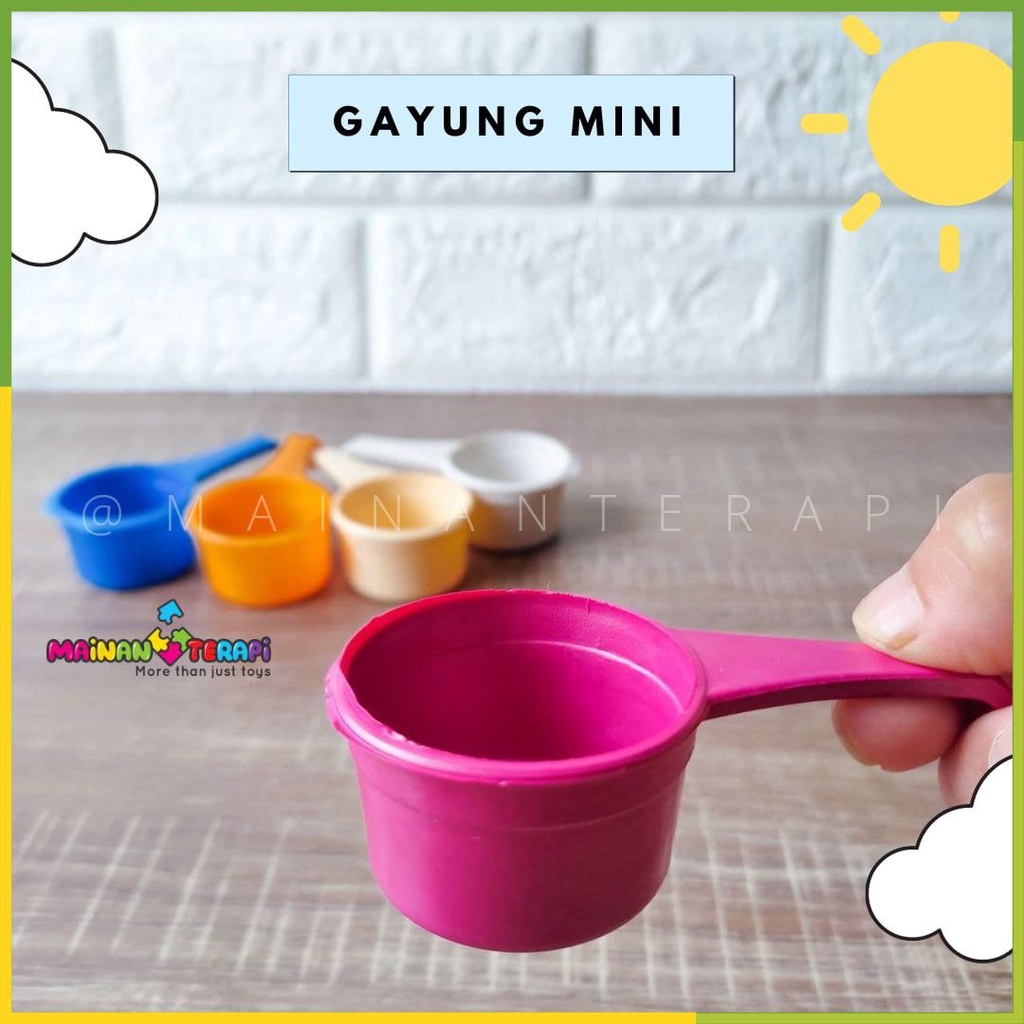 Mainan Terapi Gayung Mini Motorik Halus Okupasi Terapi