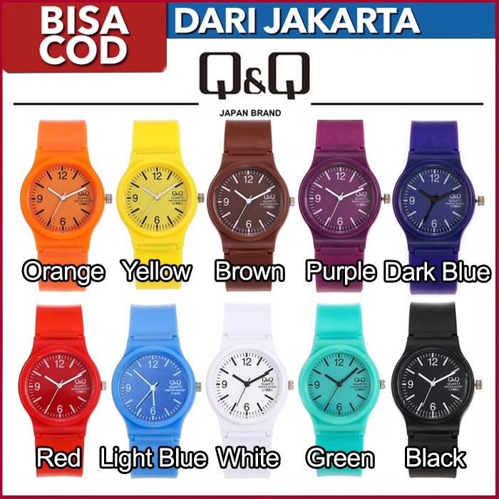 READY STOCK  8 Warna Jam Tangan Pria Wanita Q&Q Jam Tangan Murah Men Women QQ Watch QQ003