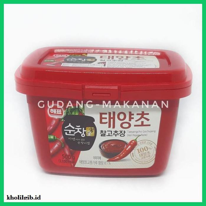 

Aneka-Sambal- Sajo Gochujang / Sambal Pasta Korea / Hot Pepper Paste 500Gr - Pack Standard
