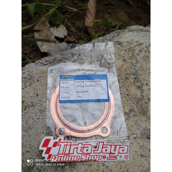 perpak paking packing head kop deksel yamaha rxk rxking almunium tembaga