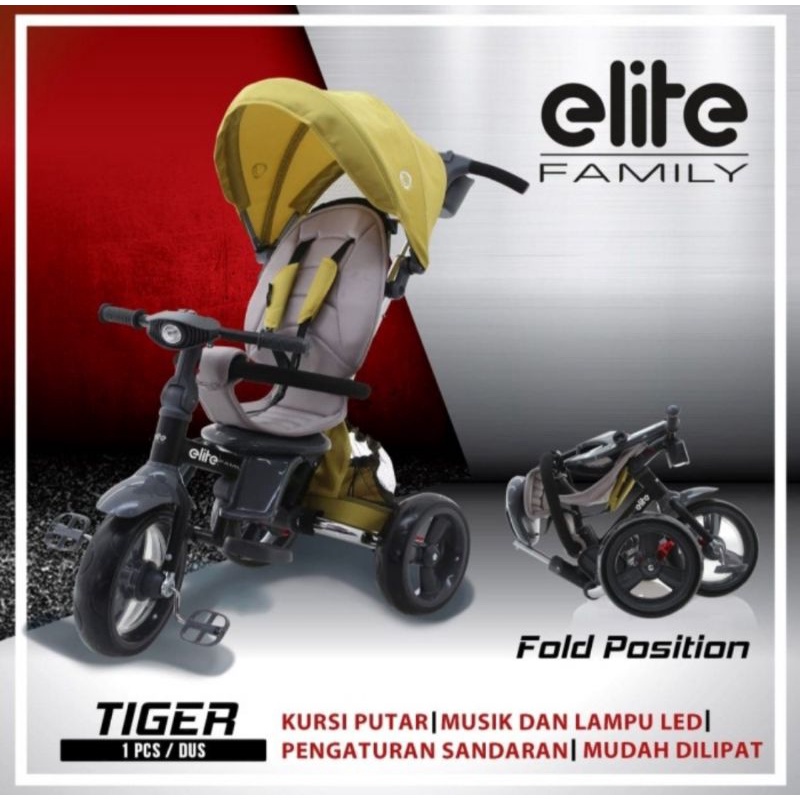 Sepeda Anak roda tiga Lipat Family Elite TIGER