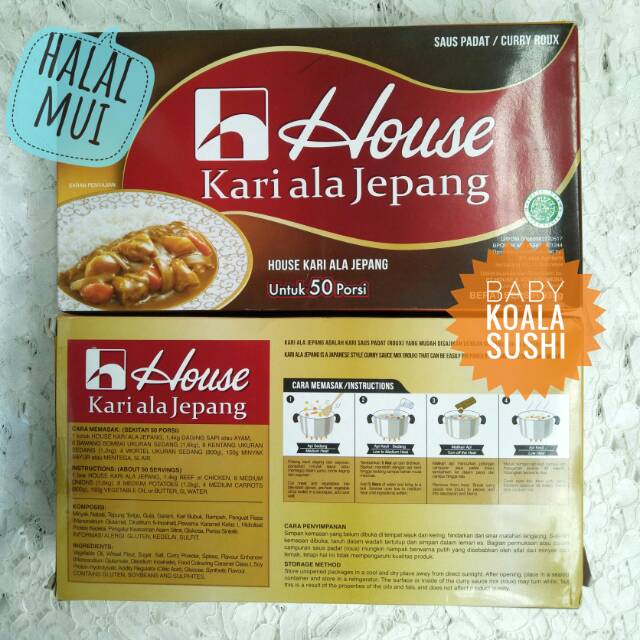 HOUSE Japan Curry Kare Jepang 10 Porsi Halal │ Bumbu Kuah Kari Nasi Ramen Udon