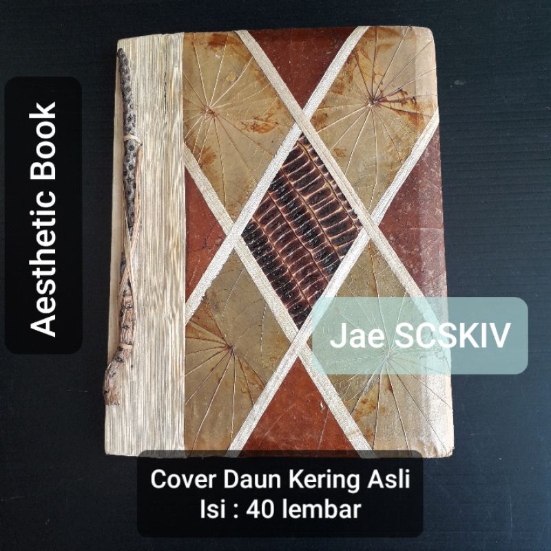 

BUKU Aesthetic Book / Buku Vintage Book HardcoverDaun Kering Asli