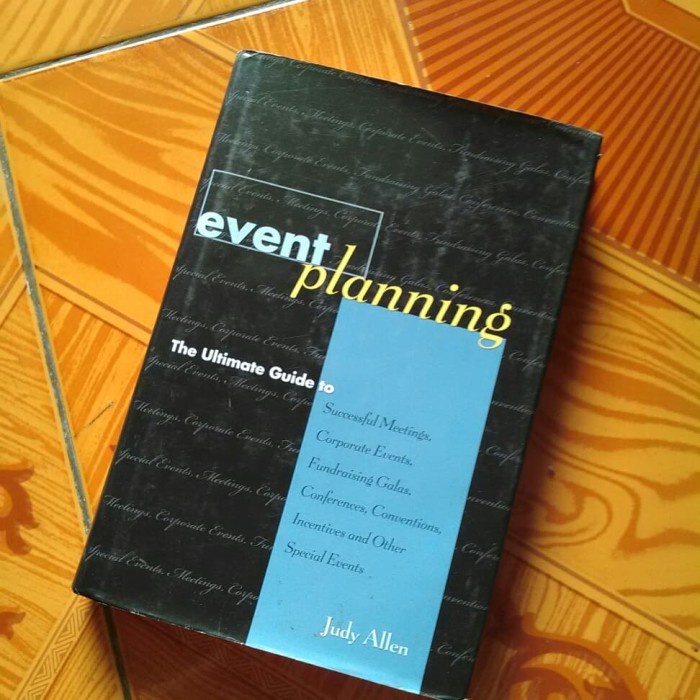 Buku Bekas Event Organizer - Event Planning -- Judy Allen