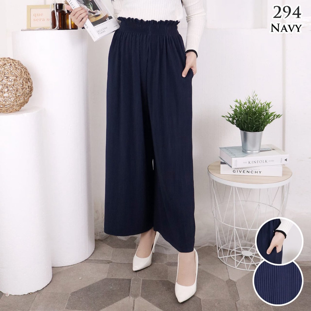 KULOT BASIC 294 PLISKET LIDI PLEATS PANT KULOT PLISKET