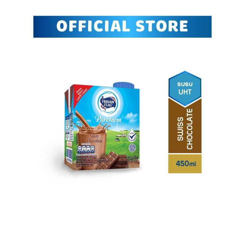 

Frisian Flag Susu Cair Uht Swiss Chocolate 450Ml
