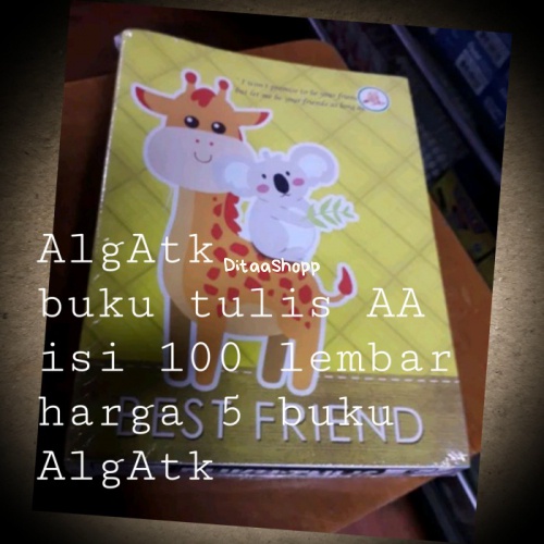

Buku Tulis Aa. Isi 100 Lembar. 084