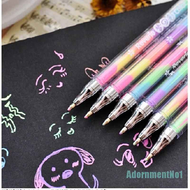 [AdornmentNo1]1 pc Cute Design Highlighter Pen Marker Stationary Point Pen Ballpen 6 Color