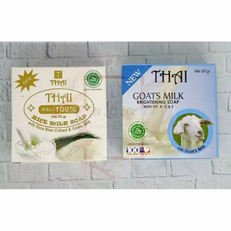 THAI GOATS MILK BRIGHTENING SOAP SABUN BERAS SUSU KAMBING PEMUTIH BADAN