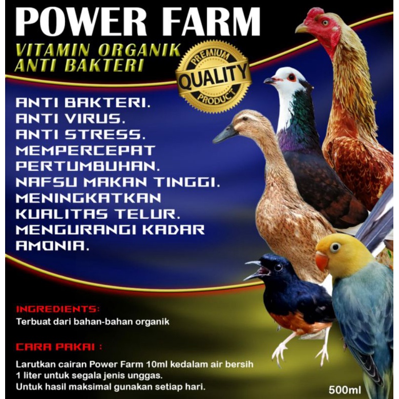 Multivitamin Burung dan hewan peliharaan