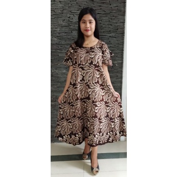 daster batik daster mahoni adem santung