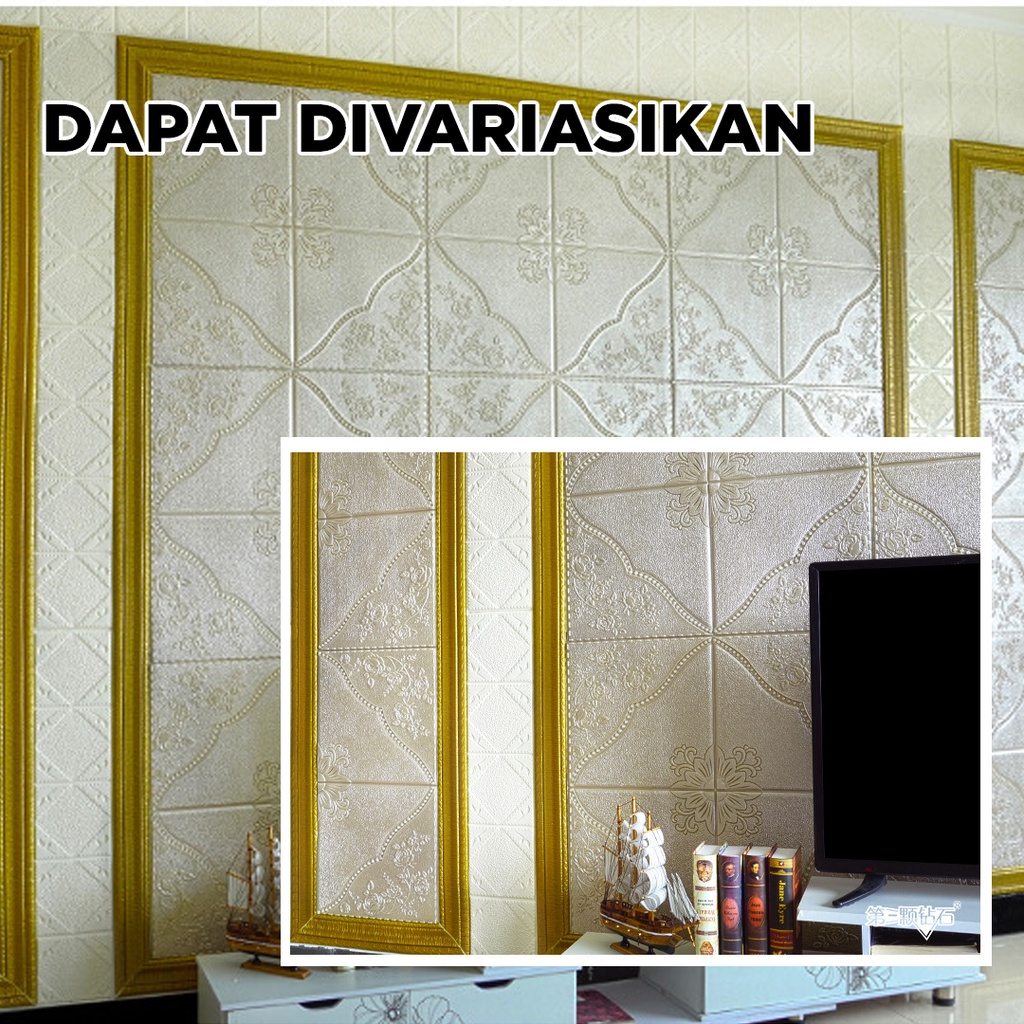 Paus Biru - Wallpaper 3D FOAM / Wallpaper Dinding 3D Motif Foam Batik/Wallfoam 70x70cm 3mm