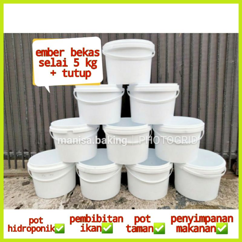 Jual Ember Bekas 5kg Ember Bekas Selai Food Grade Indonesiashopee Indonesia 4268