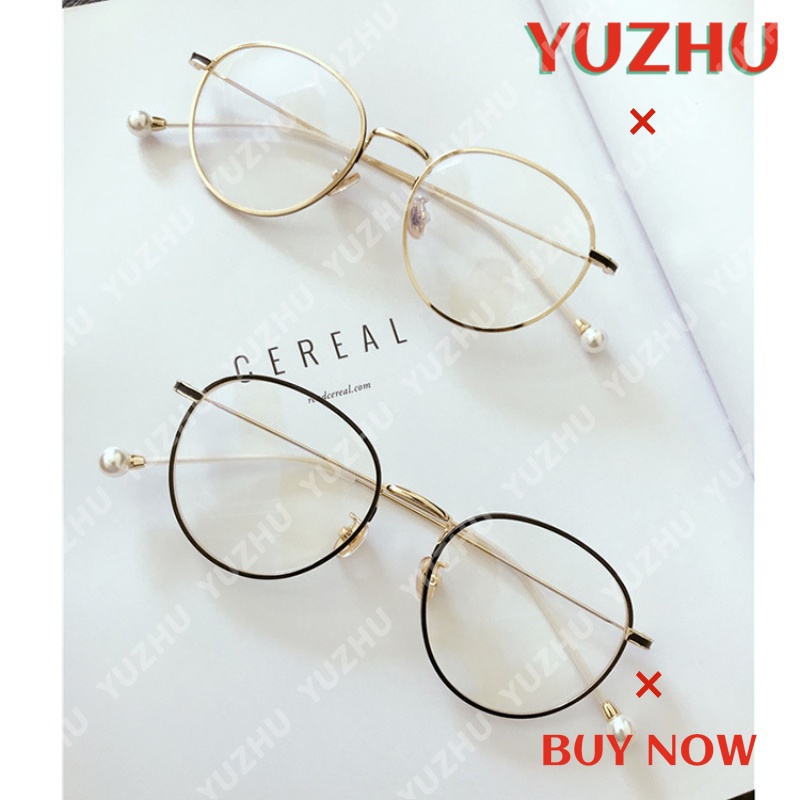 (YUZHU) Minus0°~-800°  Bayar Di Tempat Kacamata Hitam Wanita Model Korea Frame Metal