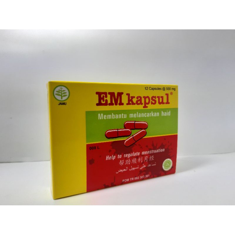 EM Kapsul 12 Kapsul | EM Capsule | Em Kapsul Borobudur | Kapsul Pelancar Haid | Kapsul Pelancar Mens