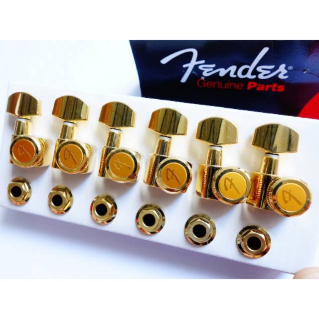 Dryer locking gold / tuning machine gitar fender gold / fender locking tuner gold original