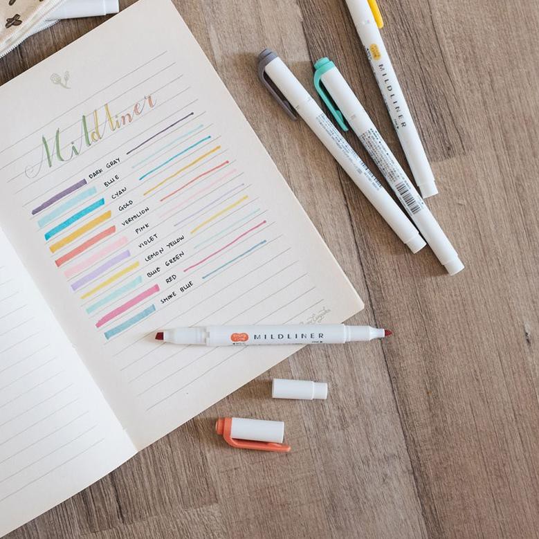 

BIG SALE!! KODE-597 Zebra Mildliner Double Sided Highlighter Part 1